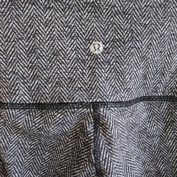 Lululemon High Times Pant Herringbone Black Heathered Sz 4 Tights Leggings - Picture 6 of 11
